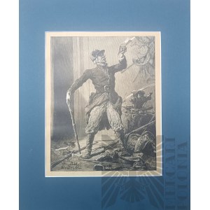 Elwiro ANDRIOLLI (1836 - 1893), Na ganek Protazy wchodzi ....., z cyklu Pan Tadeusz