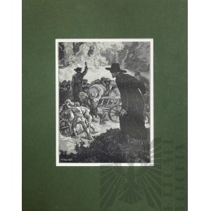 Elwiro Michał ANDRIOlLL (1836 Wilno - 1893 Nałęczów), Dostawa wina koszernego z cyklu Meir Ezofowicz, 1888