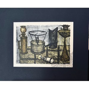 Bernard BUFFET (1928-1999), Lampe a huile z cyklu Nature Morte