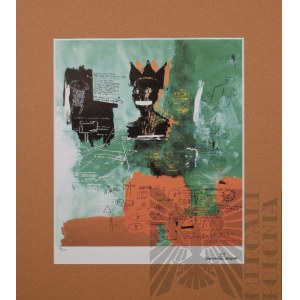 Jean-Michel BASQUIAT (1960-1988), Paiting - z serii „Blue Ribbon”, 1984