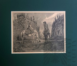 FRIEDBERG (read from signature), Meeting in the mountains, 1884