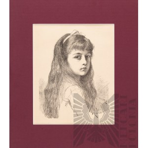 Leopold HOROWITZ (1837-1917), Portrait of a girl, 1884