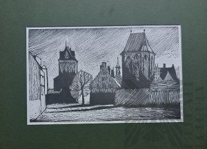 Zdzislaw KRÓL (1921-2002), Gdańsk towers, 1960s