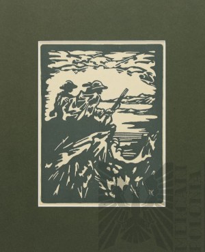 Janusz KOTARBIŃSKI (1890-1940), On a hunt in the Tatra Mountains, 1923