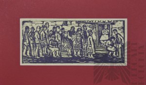 Helena KRAŻOWSKA-KNOTOWA (1911-1992), Queue for meat, 1970s.