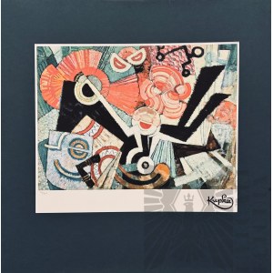 František KUPKA (1871-1957), Kompozycja z cyklu Wokół jednego punktu