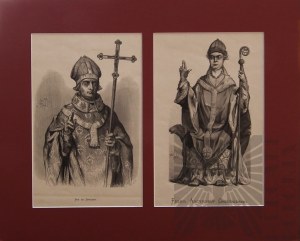 Jan MATEJKO (1838-1893), Two co-framed portraits | 1.John of Sprowa. 2.Fulko, Archbishop of Gniezno