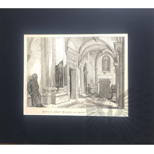 Jan MATEJKO (1838-1893), (LWÓW). Wejście do cerkwi wołoskiej we Lwowie od strony dziedzińca.