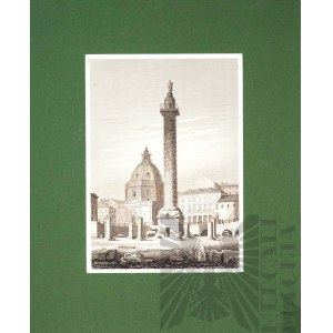 Carl MERKER (1817-1897), Kolumna Trajana w Rzymie, 1856