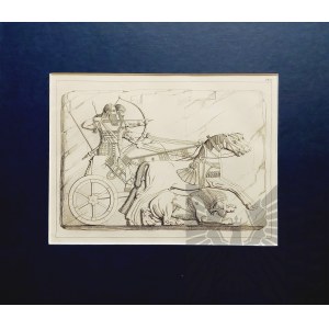 Carl MERKER (1817-1897), Wojownicy egipscy, 1856