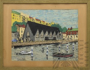 Painter unspecified, Goteborg fish market, Sweden, 1971