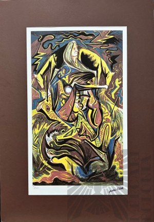 Jackson POLLOCK (1912-1956), Composition with a woman