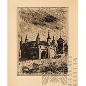 Stefan RASSALSKI (1910-1972), Kraków - Barbakan, 1947