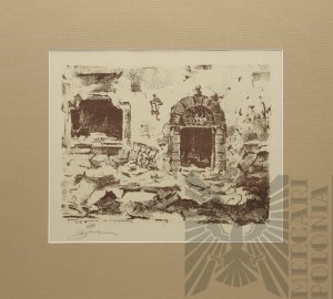 Antoni SUCHANEK (1901-1982), Ruins of destroyed Warsaw - Swietojanska Street, 1945