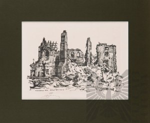 Antoni SUCHANEK (1901-1982), Ruins of Old Warsaw - N.P. Maria Church, 1945