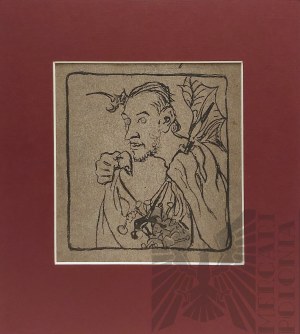 Kazimierz SICHULSKI (1879 - 1942), Self-portrait, lithograph