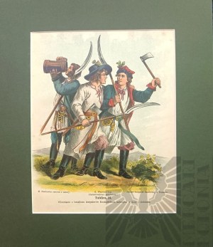 Michal STACHOWICZ (1768-1825), Kosciuszko's Polish Army, 1894| Vlachs from a battalion of Krakow blacksmiths, armed with scythes and hatchets.