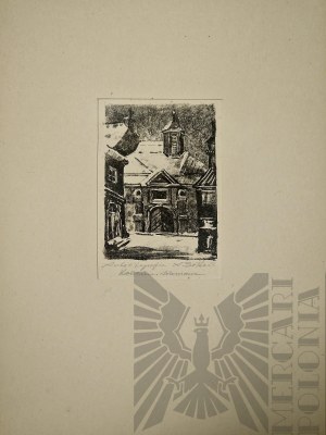 Aleksander SOŁTAN (1903 - 1994), Warsaw - Kanonia Street, 1956.