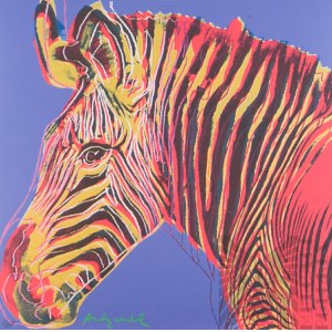 Andy WARHOL (1928-1987), Zebra Grevy’ego, z cyklu: Zagrożone gatunki, 1983