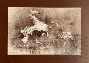 Claude WEISBUCH (1927-2014), Rider thrown from a horse, 1978