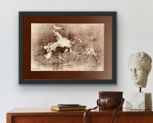Claude WEISBUCH (1927-2014), Rider thrown from a horse, 1978