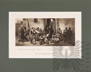 Ludwik WIESIOŁOWSKI (1854-1892), Distributing alms in Rome, 1884