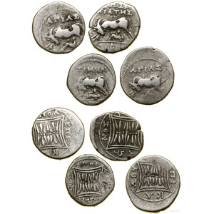 Grecja i posthellenistyczne, zestaw 4 x drachma