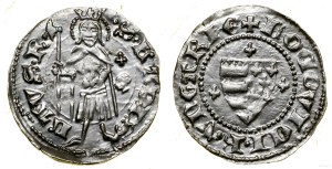 Hungary, denarius, (1366-1379), Buda