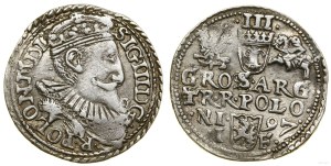 Poland, trojak, 1597, Olkusz