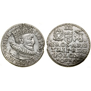 Polska, trojak, 1592, Malbork