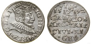 Poland, trojak, 1592, Riga