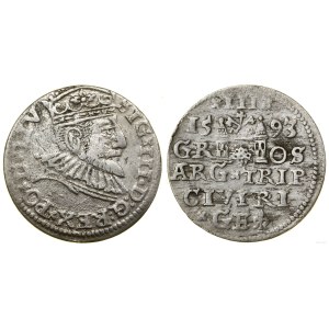 Polska, trojak, 1593, Ryga