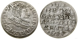 Poland, trojak, 1593, Riga