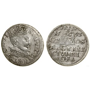 Polska, trojak, 1595, Ryga
