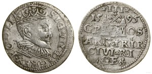 Poland, trojak, 1595, Riga
