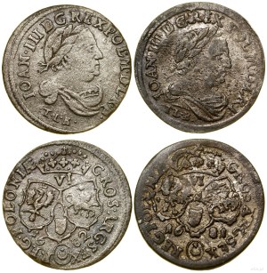 Poland, flight 2 x sixpence, 1681 TLB, 1682 TLB, Bydgoszcz