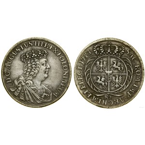 Polska, dwuzłotówka (8 groszy), 1753, Lipsk
