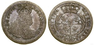 Poland, sixpence, 1754 EC, Leipzig