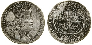 Poland, sixpence, 1756 EC, Leipzig