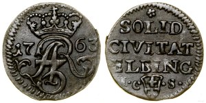 Poland, sheląg, 1763, Elbląg