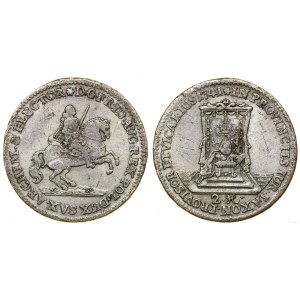 Polska, dwugrosz wikariacki, 1741, Drezno