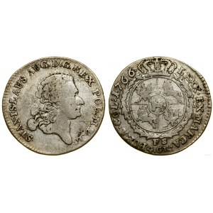 Polska, złotówka (4 grosze), 1766 FS