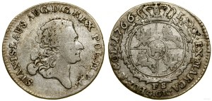 Poland, zloty (4 groszy), 1766 FS