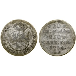 Polska, 10 groszy miedziane, 1788 EB, Warszawa