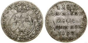 Poland, 10 copper pennies, 1792 MW, Warsaw