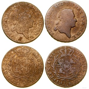 Polska, lot 2 x trojak, 1777 EB, 1778 EB, Warszawa