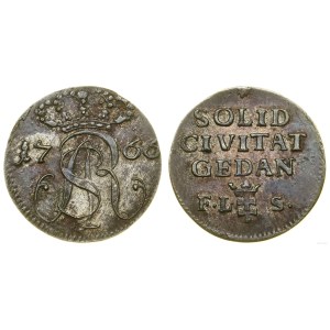 Polska, szeląg, 1766 FL-S, Gdańsk
