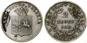 Poland, 2 zloty, 1831 KG, Warsaw