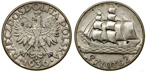 Poland, 2 zloty, 1936, Warsaw