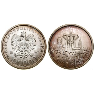 Polska, 100.000 złotych, 1990, USA